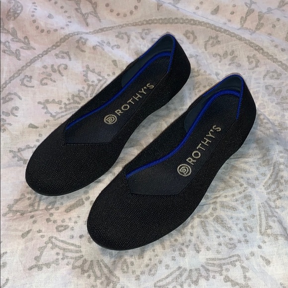 Rothy's Shoes - Rothy’s Black Ballet Flats Round Toe Shoes Sz 8